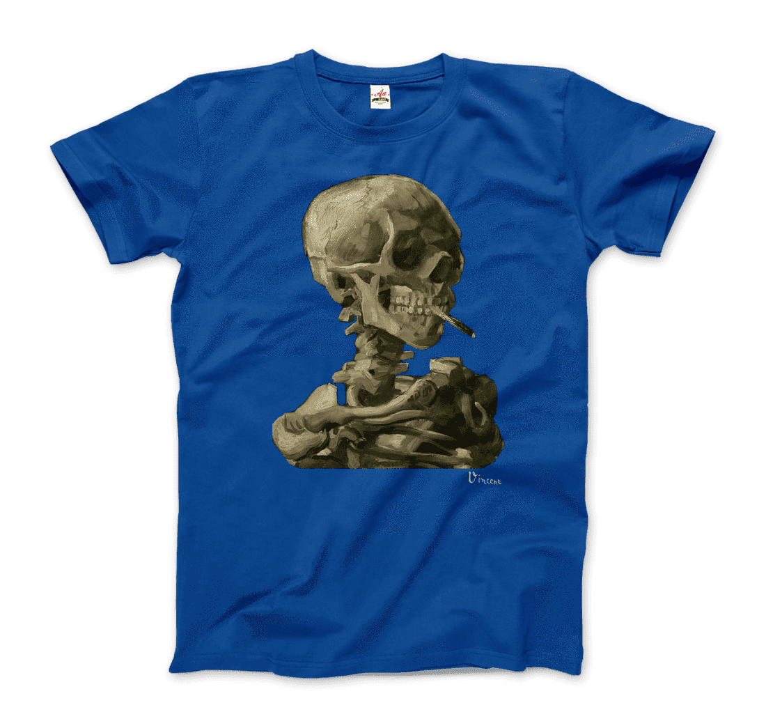 Van Gogh Skeleton Cigarette 1886 T-Shirt