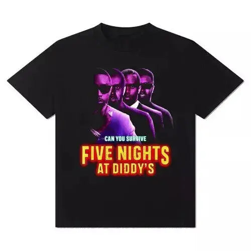 Five Nights at Diddy's Black T-Shirt