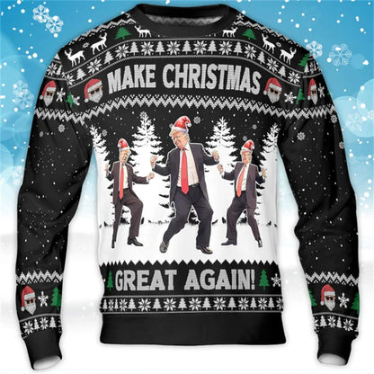 Make Christmas Great Again Trump Dance Sweatshirt