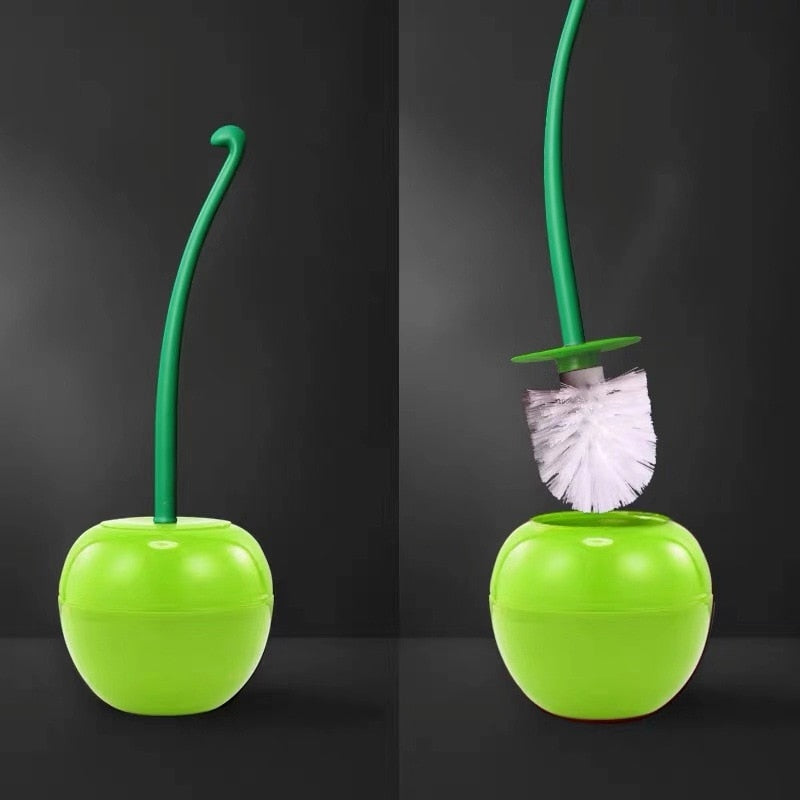 Cherry Toilet Brush Set